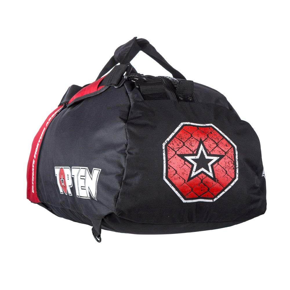 TOP TEN Rucksack-Tasche UFA 75x30x35 cm schwarz-rot