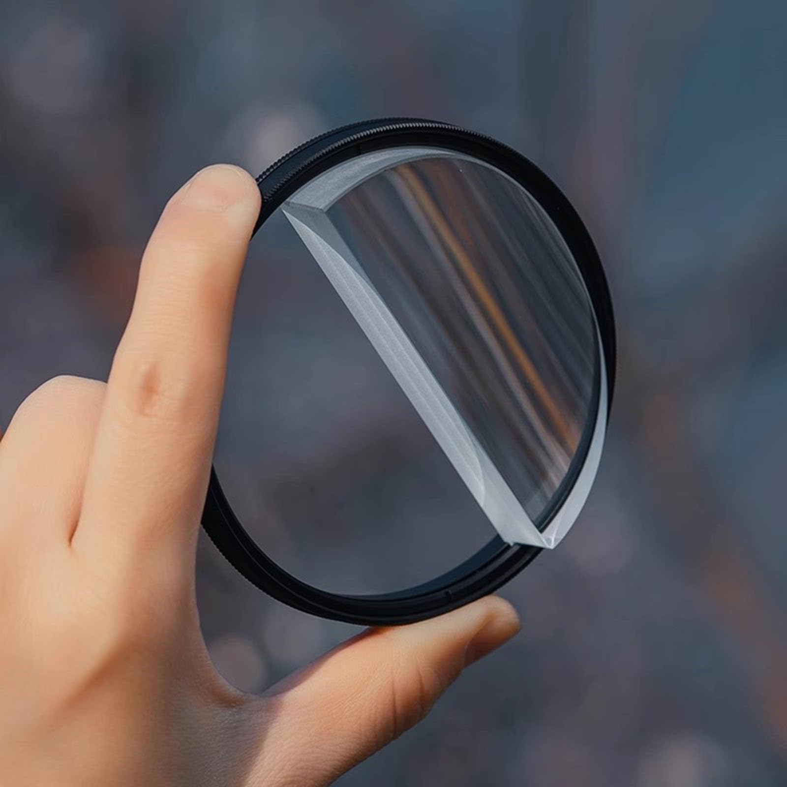 77mm Camera Effect Filters, Foreground Blurred Stretch Special Effect Filter, Optical Glass Prism, with Storage Bag, SLR Camera Accessories for Creative Photography