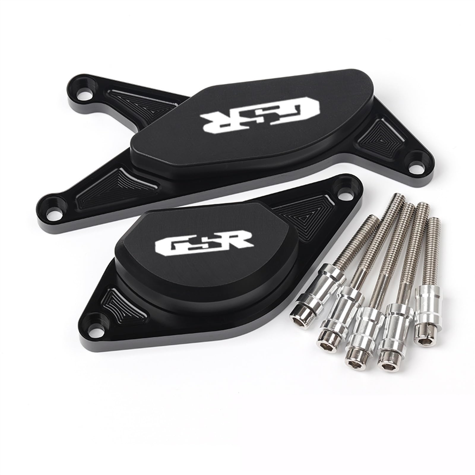 CNC Moteur Garde Protecteur Crash Pads Curseurs Protection Contre Les Chutes Accessoires Compatible avec Suzuki GSR750 GSR600 GSR400 GSR 400 600 750 (Color : Blue, Size : A)