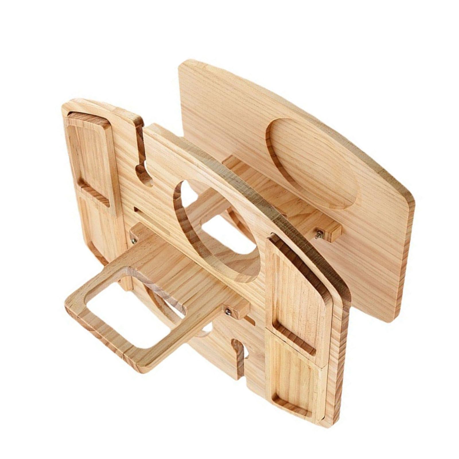 Plateau de service bois plusieurs niveaux portable rangement comptoir table de salle à manger