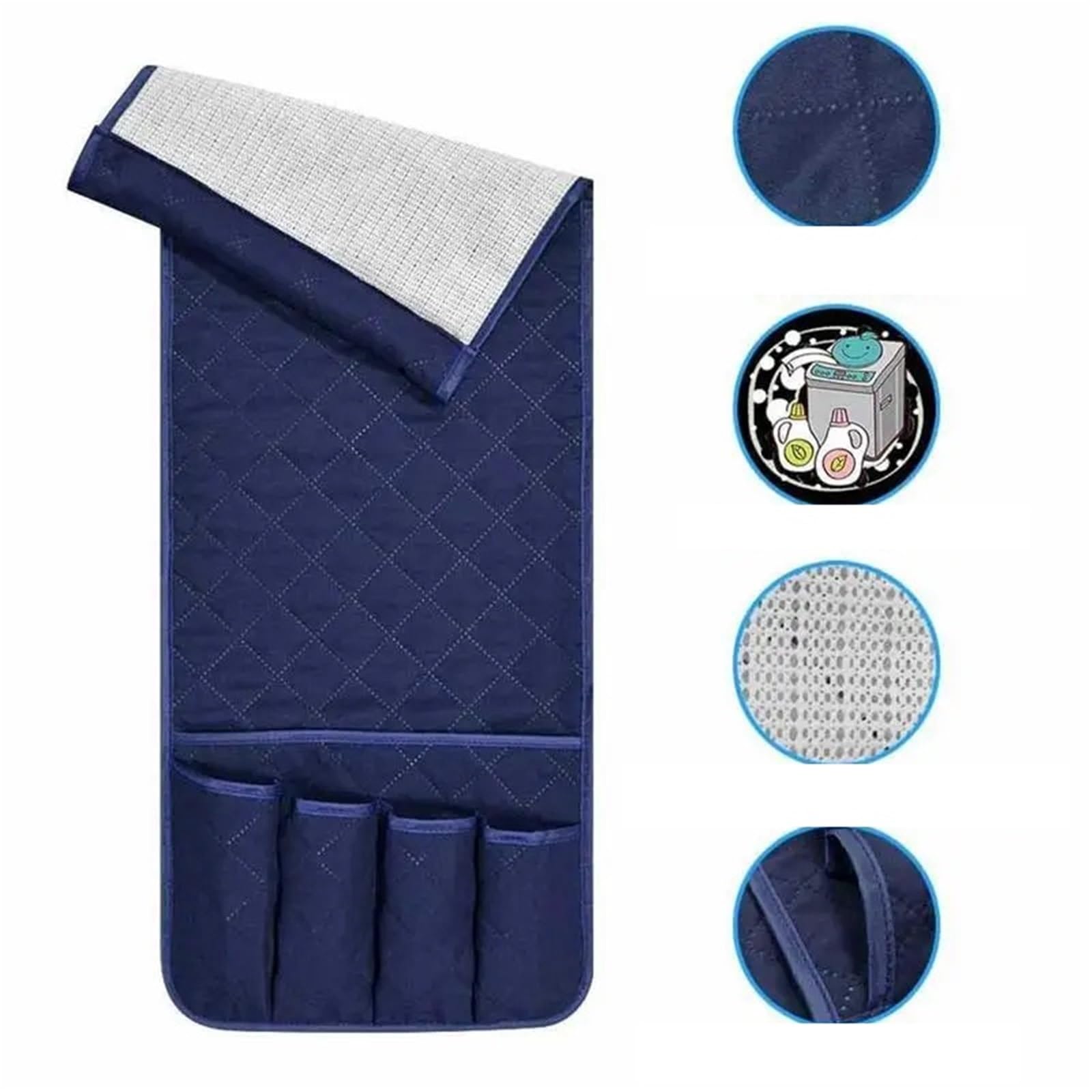 Sofá Silla reposabrazos sofá Bandeja Organizador con Bolsillos Brazo Almacenamiento for Control Remoto para Sofá