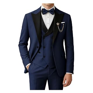 Smoking masculino 3 peças com gravata borboleta