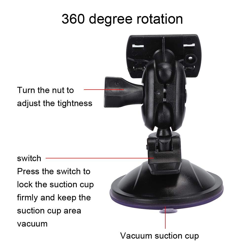 Lot De 7 Supports Ventouse 360° Pour Caméra Embarquée – Compatible GPS, Dashcam – Fixation Solide Pare-brise & Tableau De Bord