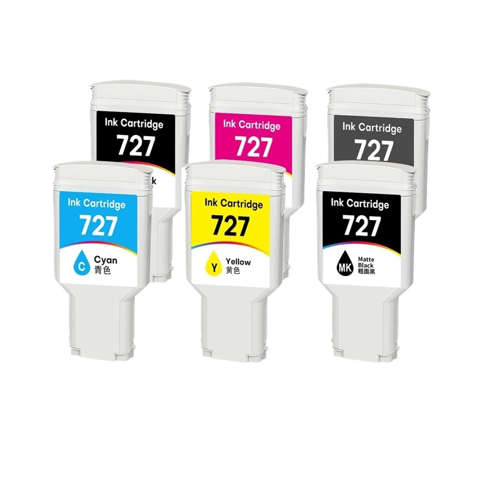 Cartuccia d'inchiostro 727 da 300 ml, compatibile for HP | Stampante T920 T1500 T2500 T930 T1530 T2530