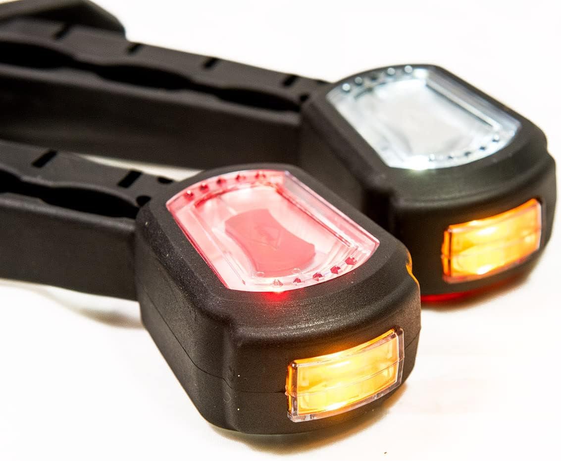 2 x LED caoutchouc feu de gabarit latéral 12V 24V avec homologation E feu de position voiture camion caravane voiture lampe lumière blanc rouge orange