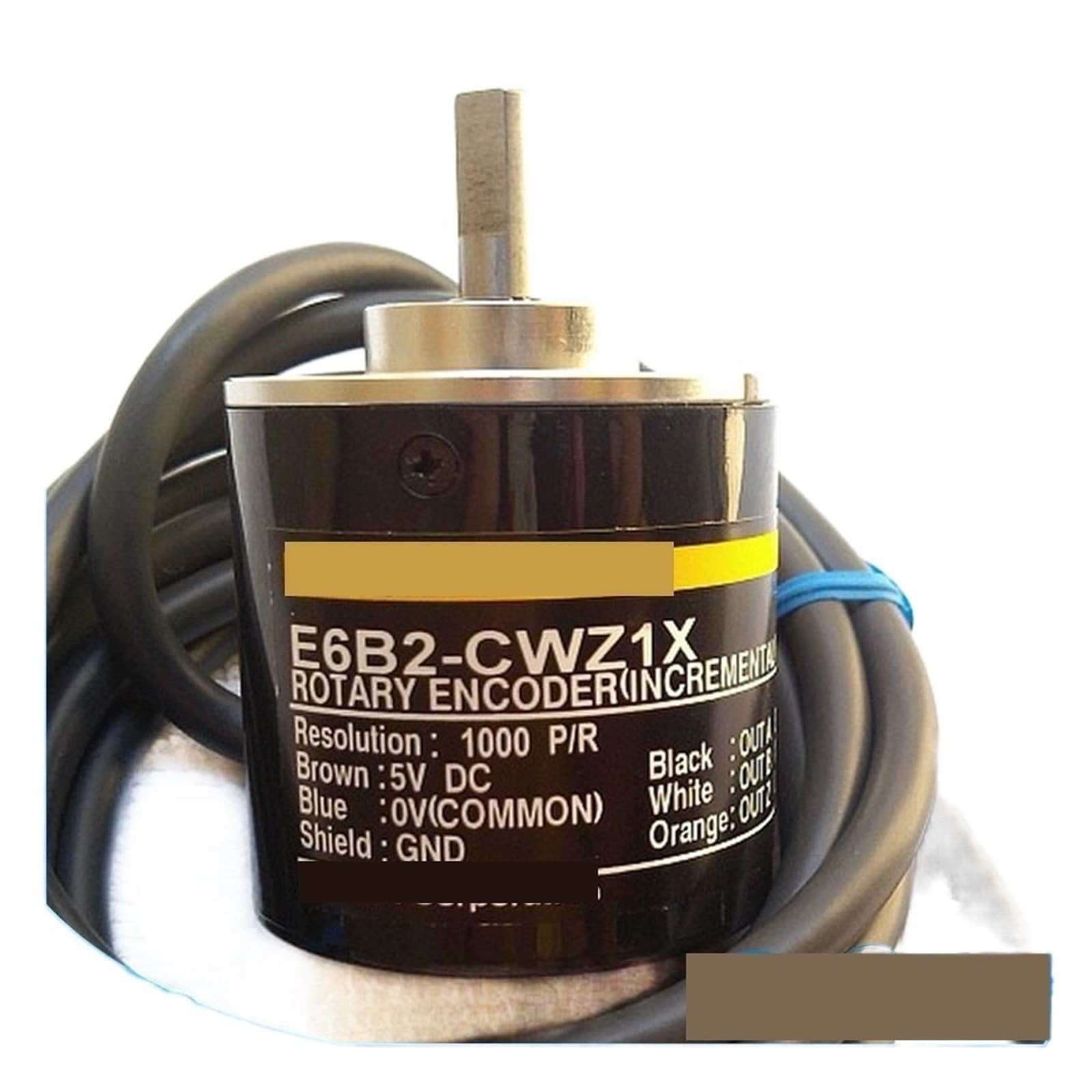 E6B2CWZ1X Codificador Rotatorio E6B2-CWZ1X 2500 2000 1200 1024 1000 600 500 400 360 300 200 100 60 50 40 30 20 10P/R DC5V para la prueba del programa(2500PR)