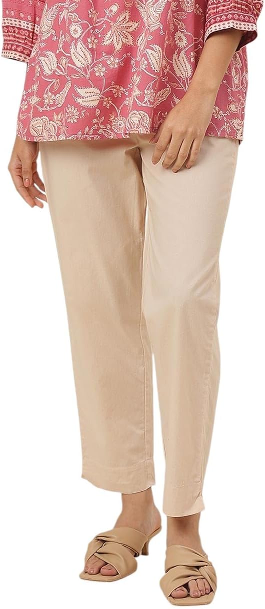 KASHISHIYA Straight Fit Cotton Trouser Pants for Womens & Girls