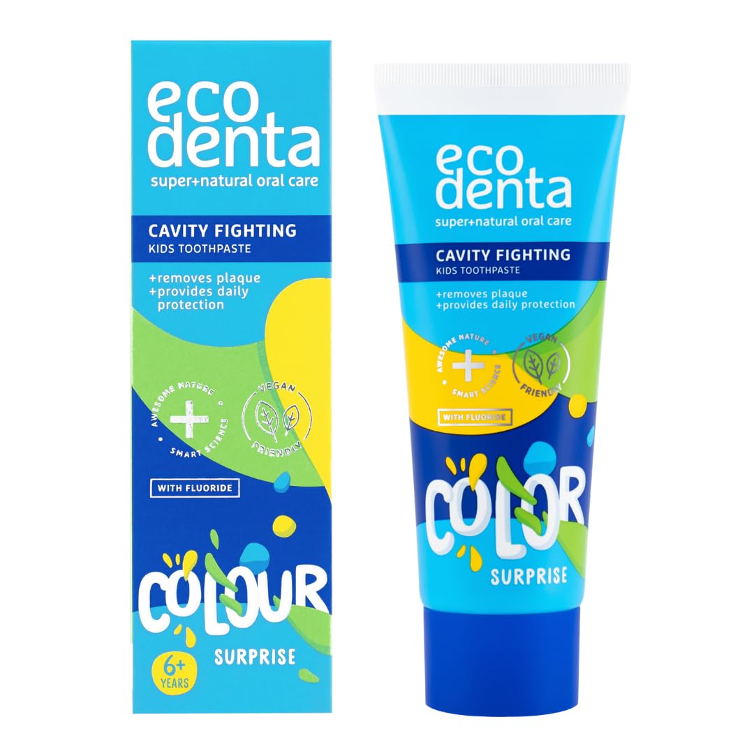Ecodenta Kids Toothpaste - Cavity Fighting Natural Childrens Tooth Paste Melon Flavour 75ml