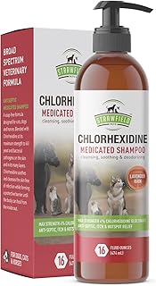 Sponsored Ad - Strawfield Pets Chlorhexidine Shampoo for Dogs, Cats - 16 oz - Medicated Cat Dog Shampoo, Pet Wash for Dry ...