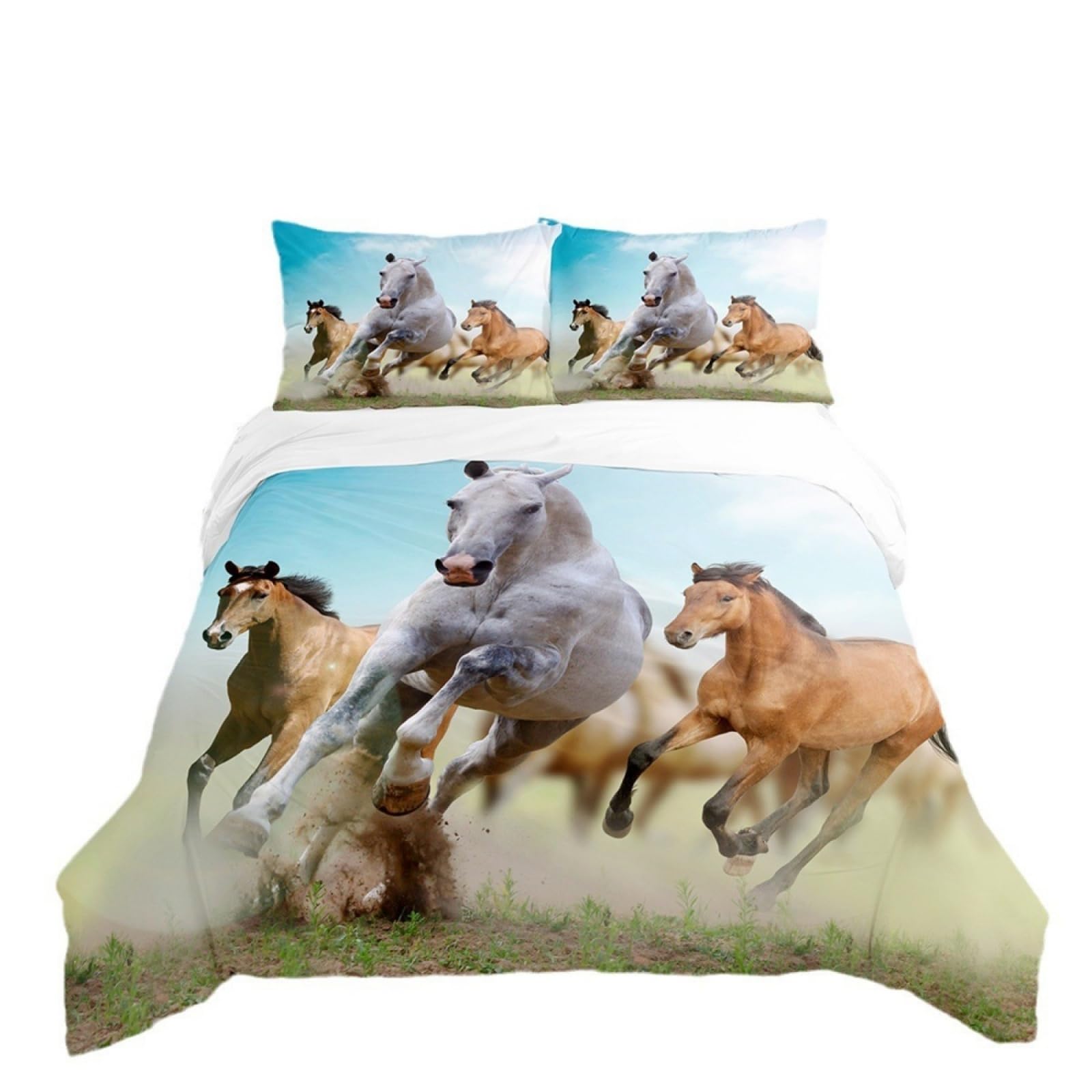King Size Duvet Cover Sets Green Brown Animals King Size Bedding