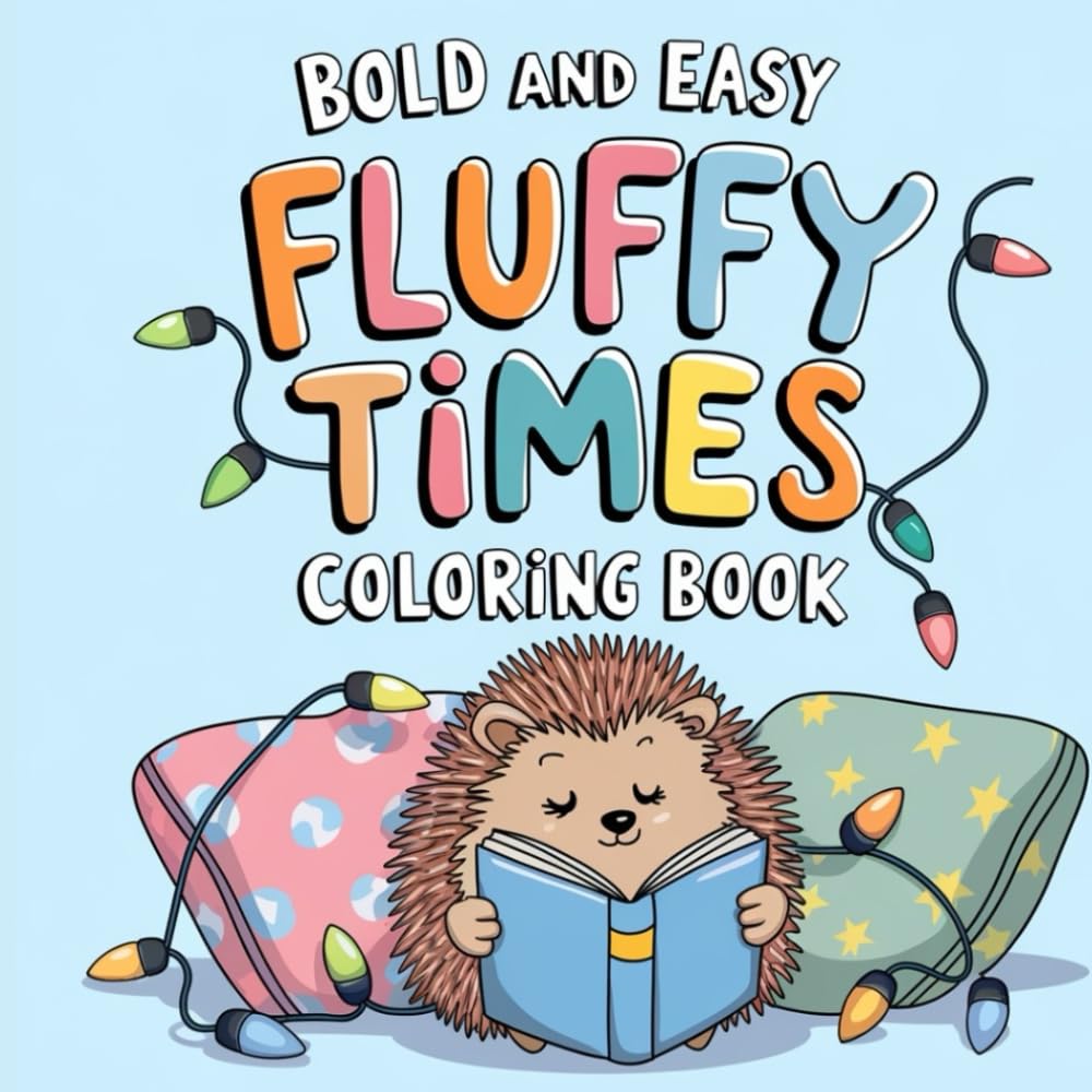 bold and easy fluffy times coloring book