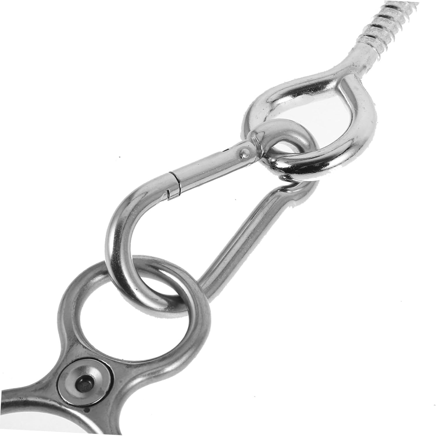 Horse Breeding Supplies Stainless Steel Horse Tie Ring Barn Trailer Silver