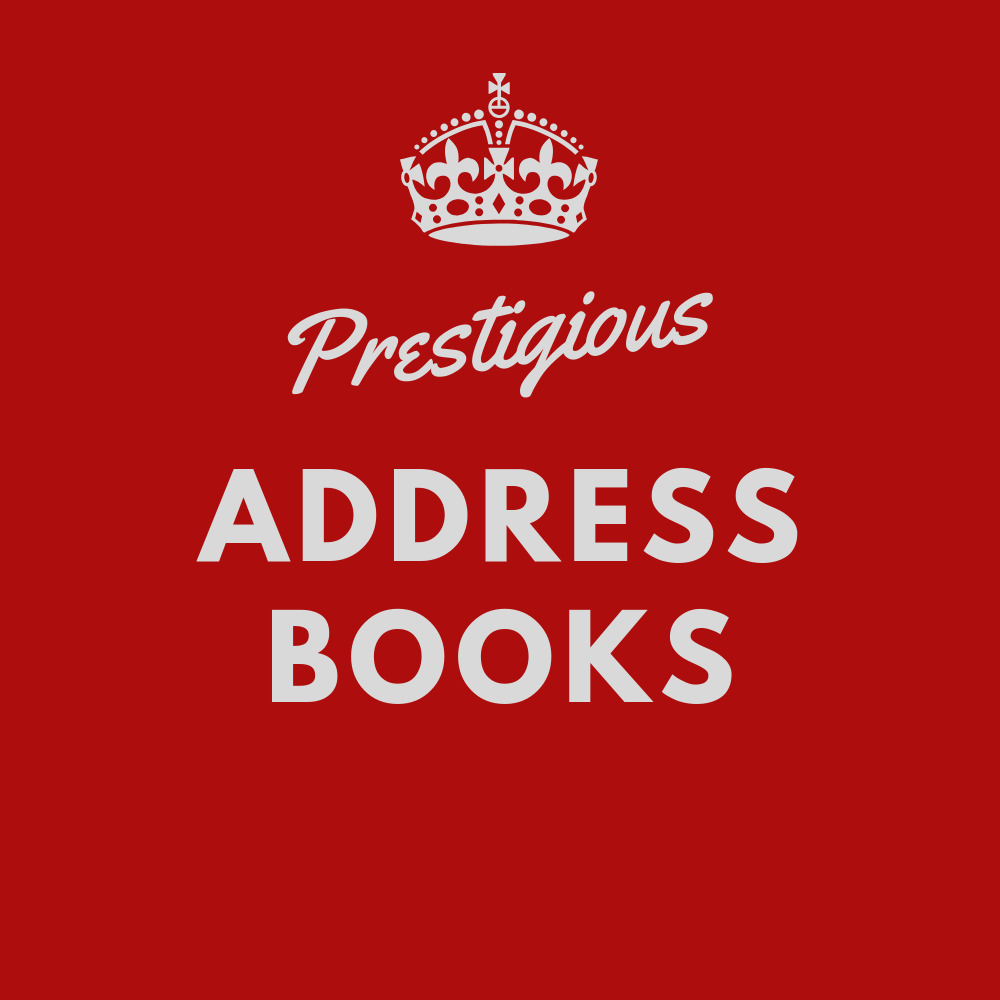 Prestigious Address Books books, biography, latest update
