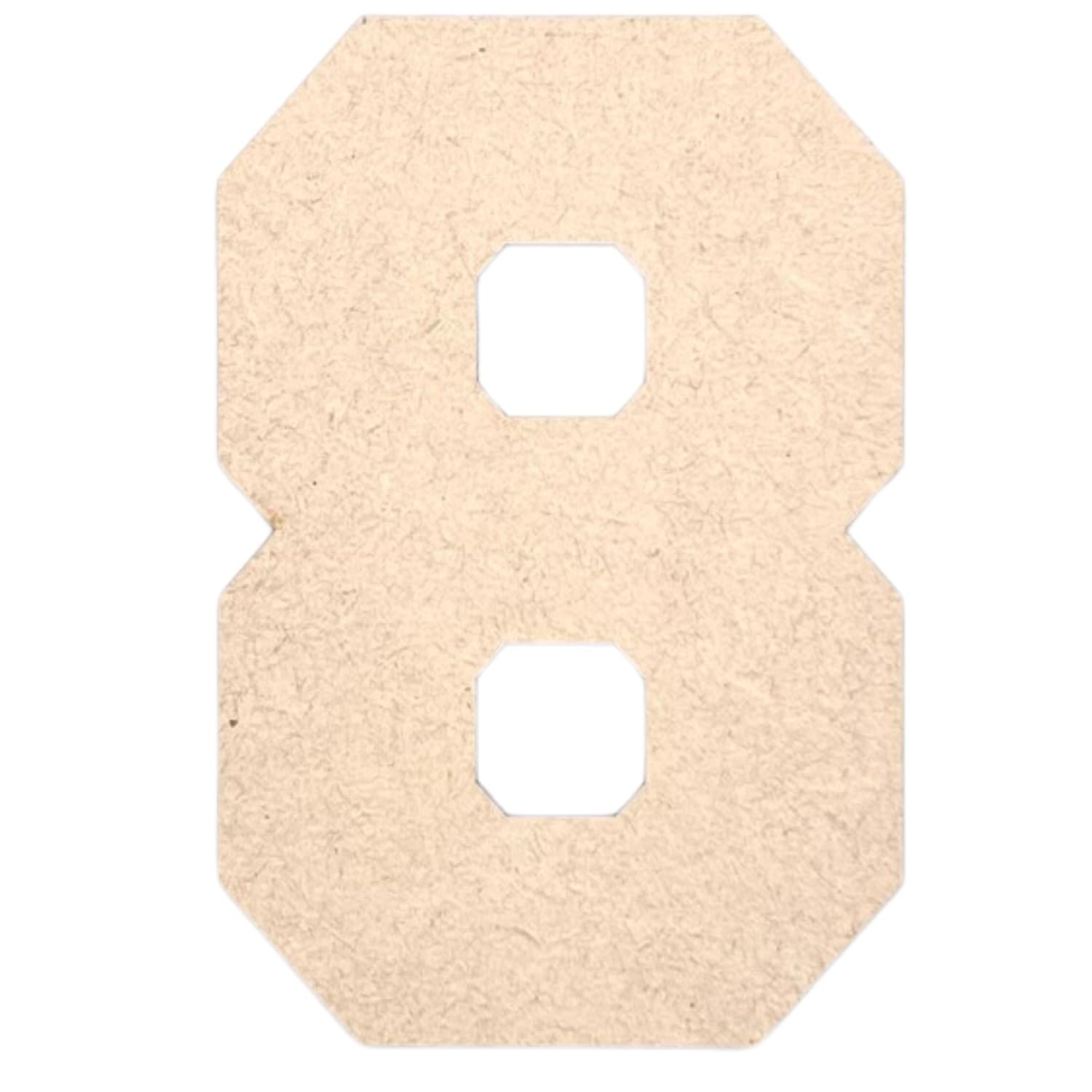 Krafty Supply Collegiate Numbers | Number 8 | 1-8in MDF Wooden Numbers | Laser Cut Numbers | Block Numbers | Art Project Numbers | Art & Crafts