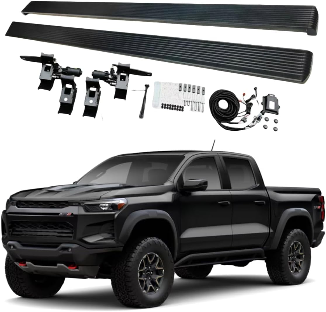 2PCS Electric Running Boards Deployable Power Side Steps Fits for Chevrolet Colorado 2023 2024 2025 2026