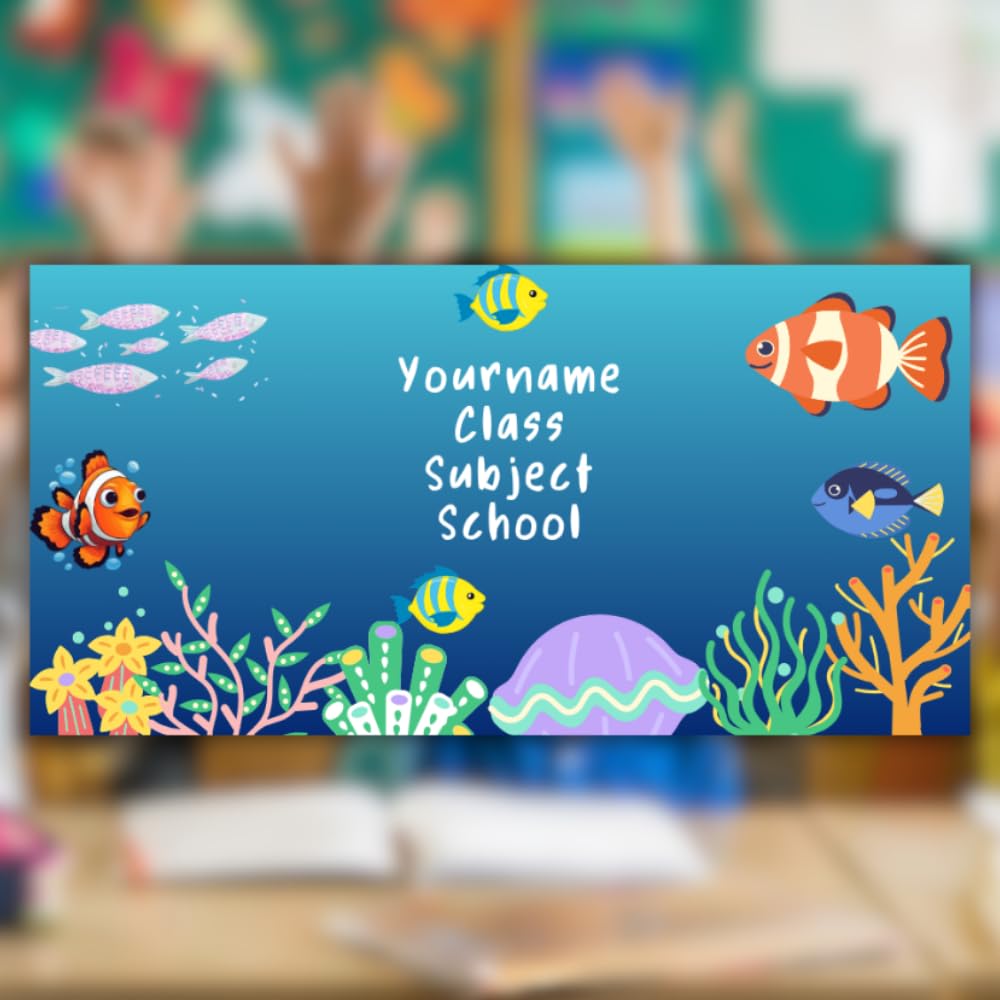 Yellow Nuts Personalized Name Stickers for Kids School Notebook 36 Pcs Waterproof Custom Name Labels Water Bottles