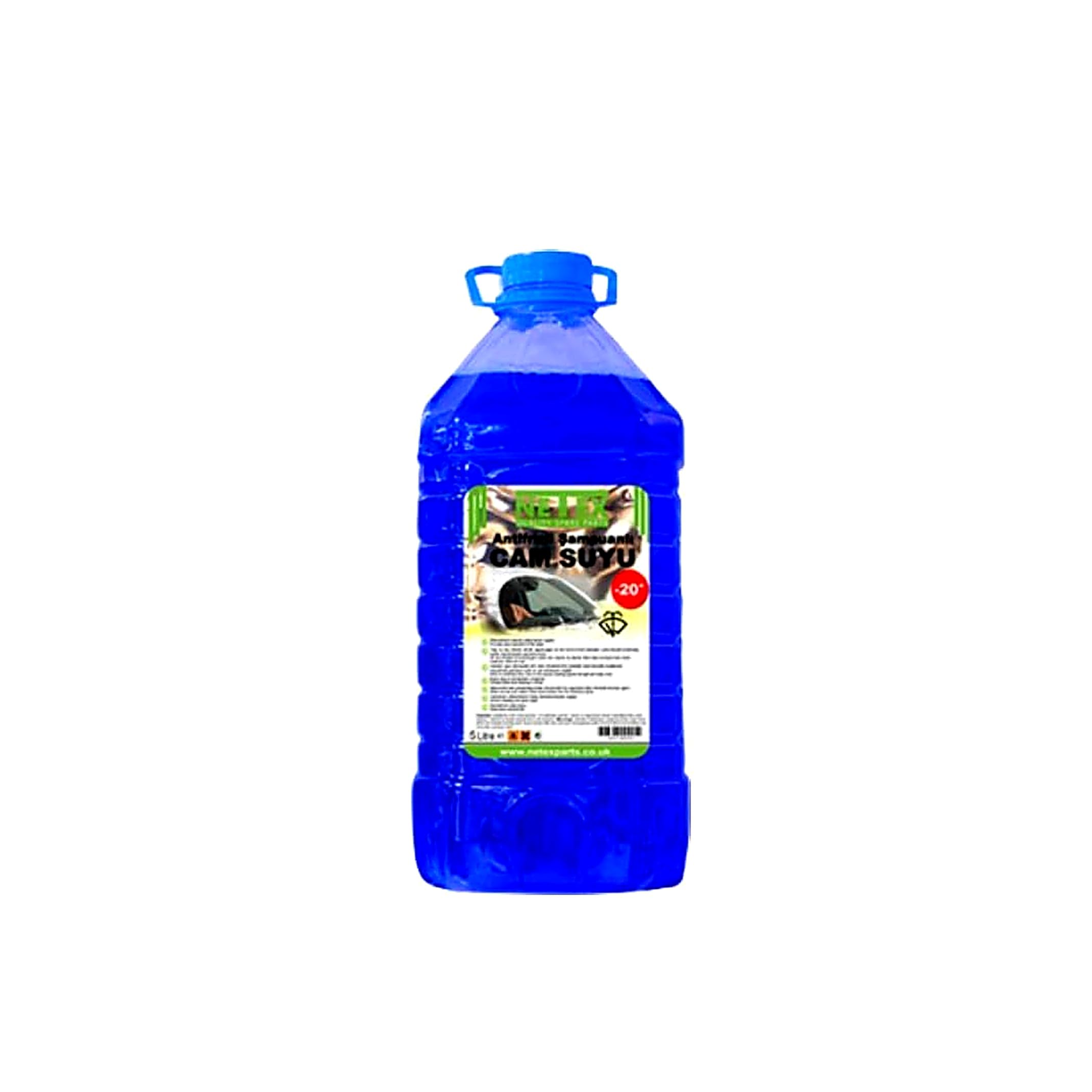 Netex Oto Cam Suyu -20 Derece Antifriz ve Şampuan İçerikli 5 Lt
