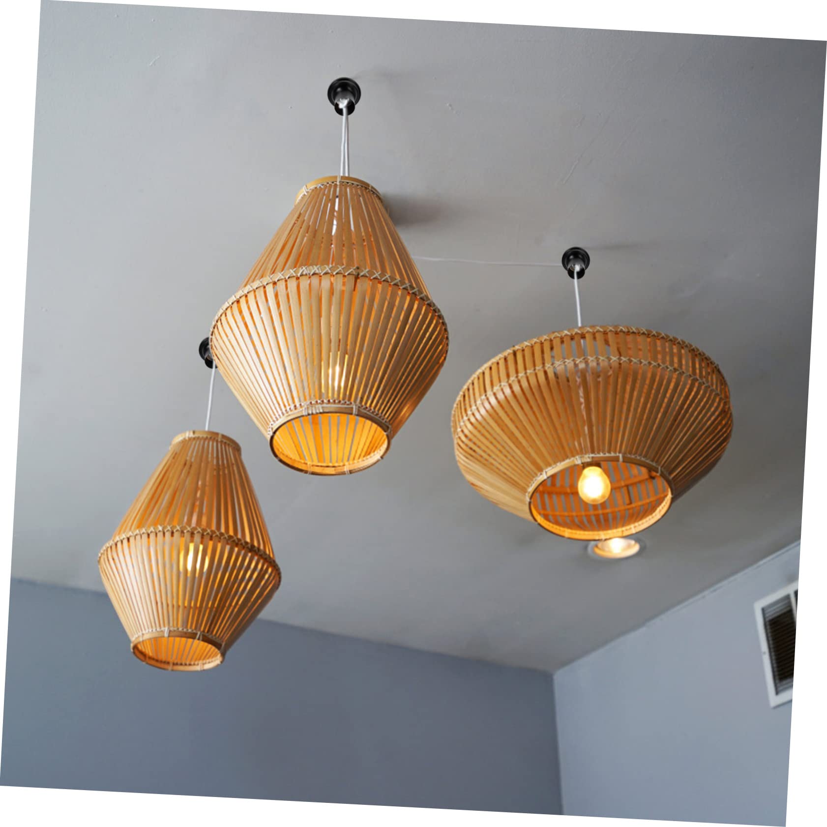 IWOWHERO 1Set Creative Light Fixing Rope Holder Vintage Lamp Cup with Suction Cup Durable Ceiling Light Holder for Easy Installation and Secure Lighting