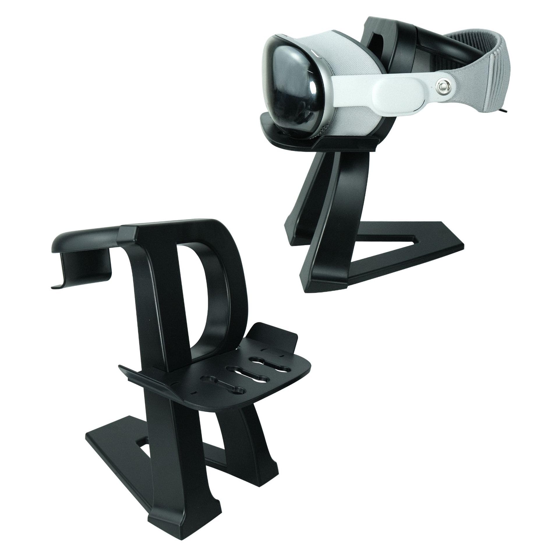 VR Headset Stand for Vision Pro Machine to Store Display Frame Headset Display Holder Vertical Stand Intelligent Glasses MR Accessories (Black)