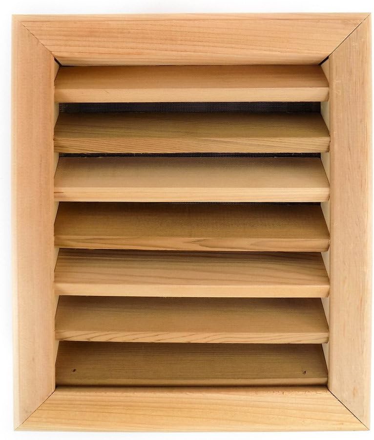 Rectangle Clear Cedar Vent, Recessed Mount - 12 inch x 14 inch