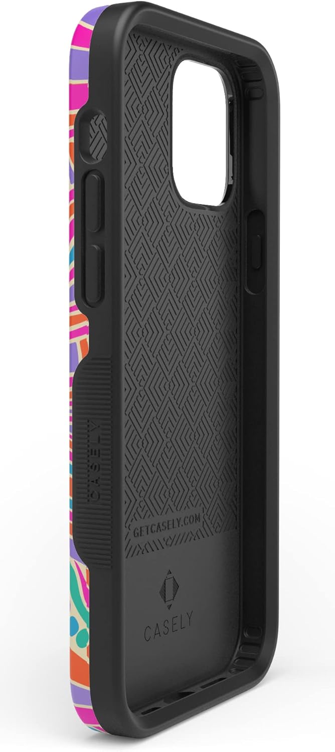 Casely iPhone 12/12 Pro Case | Art of Chaos | Grateful Dead Skull | Bold Protective Design | Compatible with MagSafe