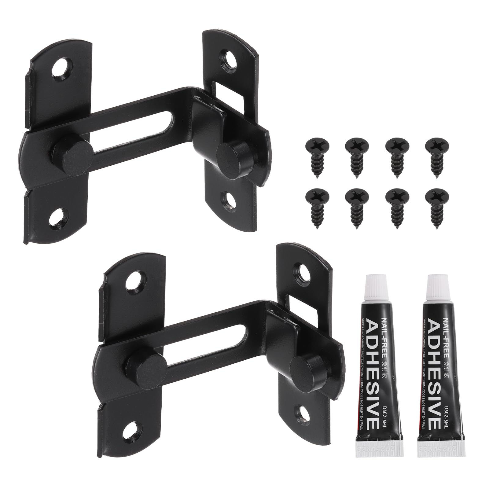 Loquet de porte coulissante anti-ouverture pour sécuriser enclos et abris