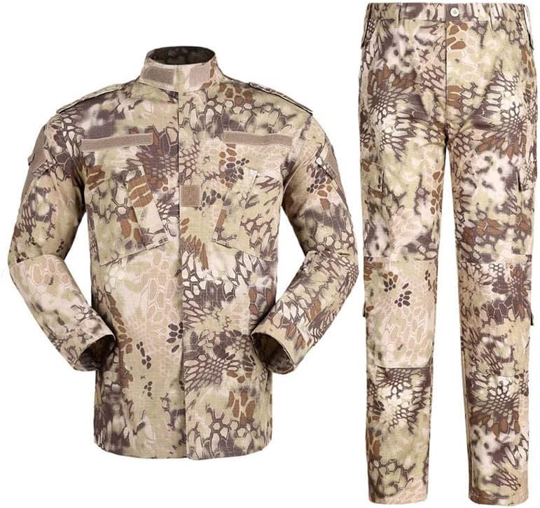 YABOO Tactical Camouflage US Uniform BDU Combat Clothing Airsoft Hunting Shooting Battle Dress Shirt Pants Set