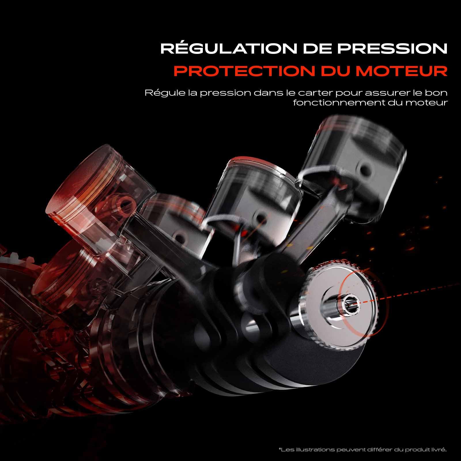 Frankberg Ensemble séparateur d'huile pour soupape de ventilation du | carter Compatible avec: Série 3 E46, Série 5 E39, Série 5 Touring E39, Série 3 Touring E46
