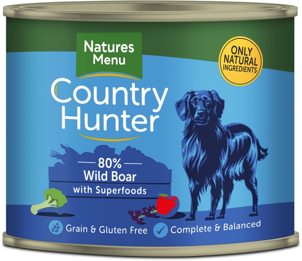 Natures Menu Country Hunter Dog Food Can Boar - 600g