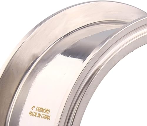 Miniatura 6 de DERNORD Tubo de carrete sanitario con extremos de abrazadera, tubo redondo sin costuras de acero inoxidable 304 con brida de virola de triple