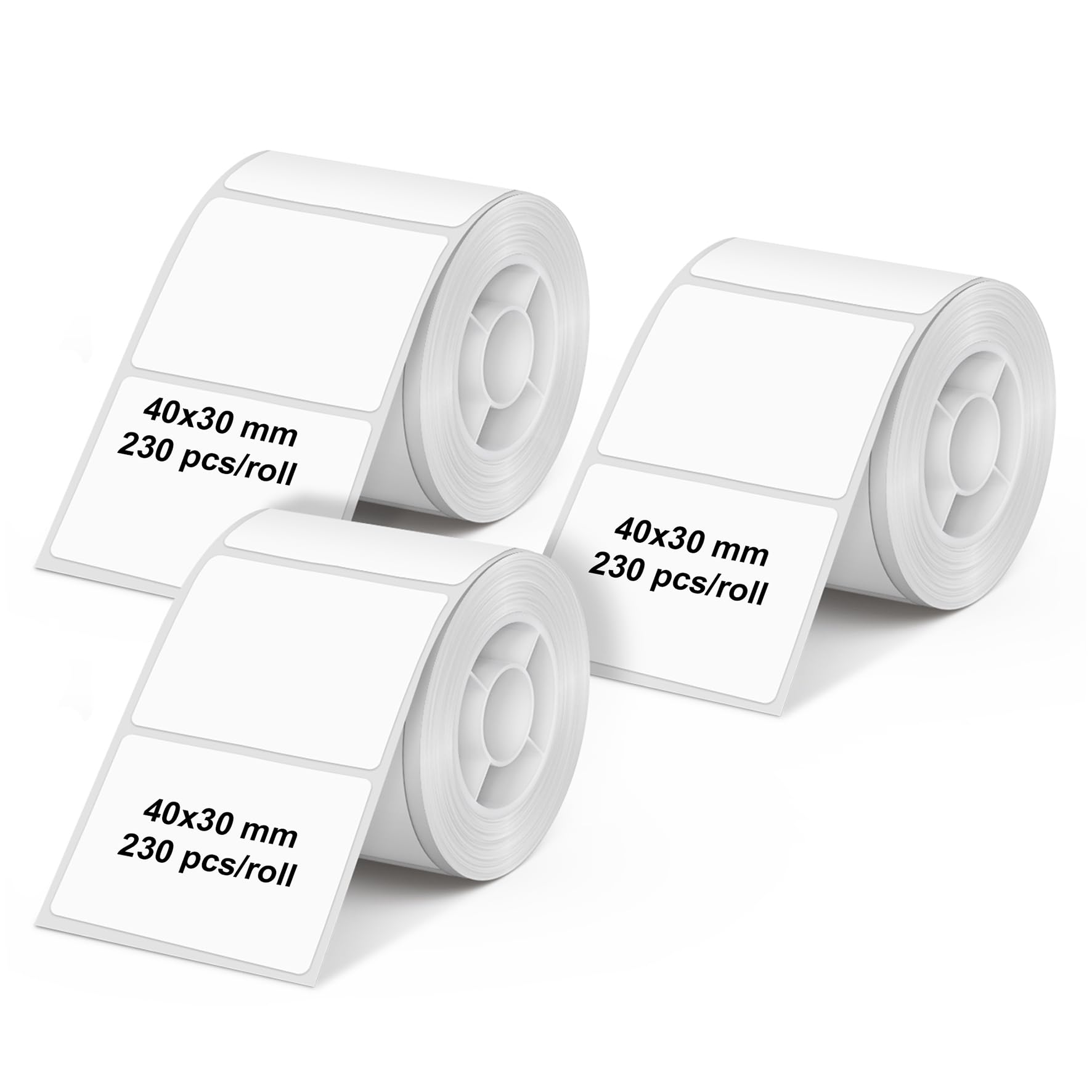 Olympia Label 3er-Pack für PM220 | 40 × 30 mm | 690 Etiketten | wasserfest & abriebfest | Etiketten für Etikettendrucker PM220