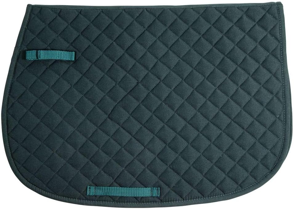 Dura-Tech All-Purpose Saddle Pads for Horses | Schooling Saddle Pad Square Cut | Equines Horse Saddle Pads | Polyester Fabric Blend | 23" Spine and 18" Drop Length