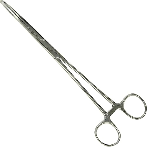 Pean Hemostat - Pinzas de bloqueo multiusos, rectas y curvas, de acero inoxidable, para enfermeras, fórceps de pesca, manualidades y pasatiempos