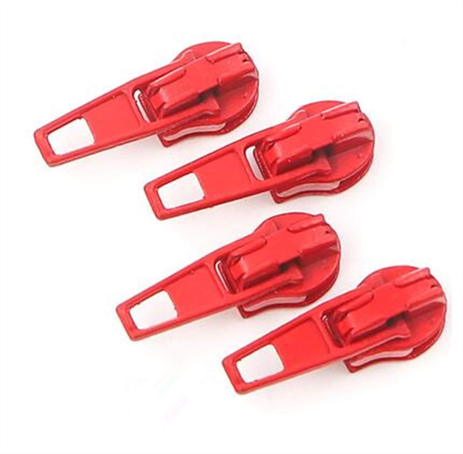 Plastic Zipper 10pcs Painting Metal Slider, Multicolor 3# Nylon Puller, for, for Sewing(Red)