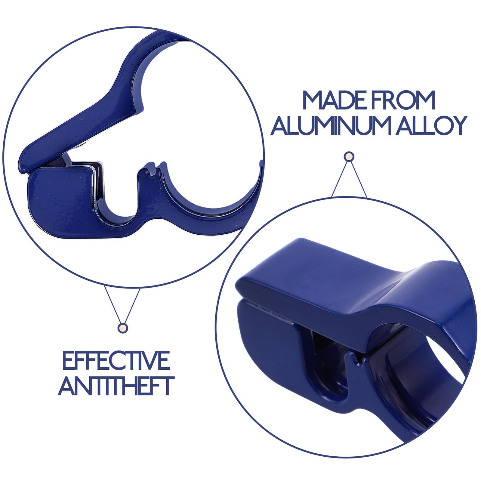 Candado Antirrobo para Manillar de Motocicleta 2 Piezas Bloqueo de Acelerador y Freno Delantero Aleación de Aluminio Resistente Compatible Scooters y Motos Eléctricas Color