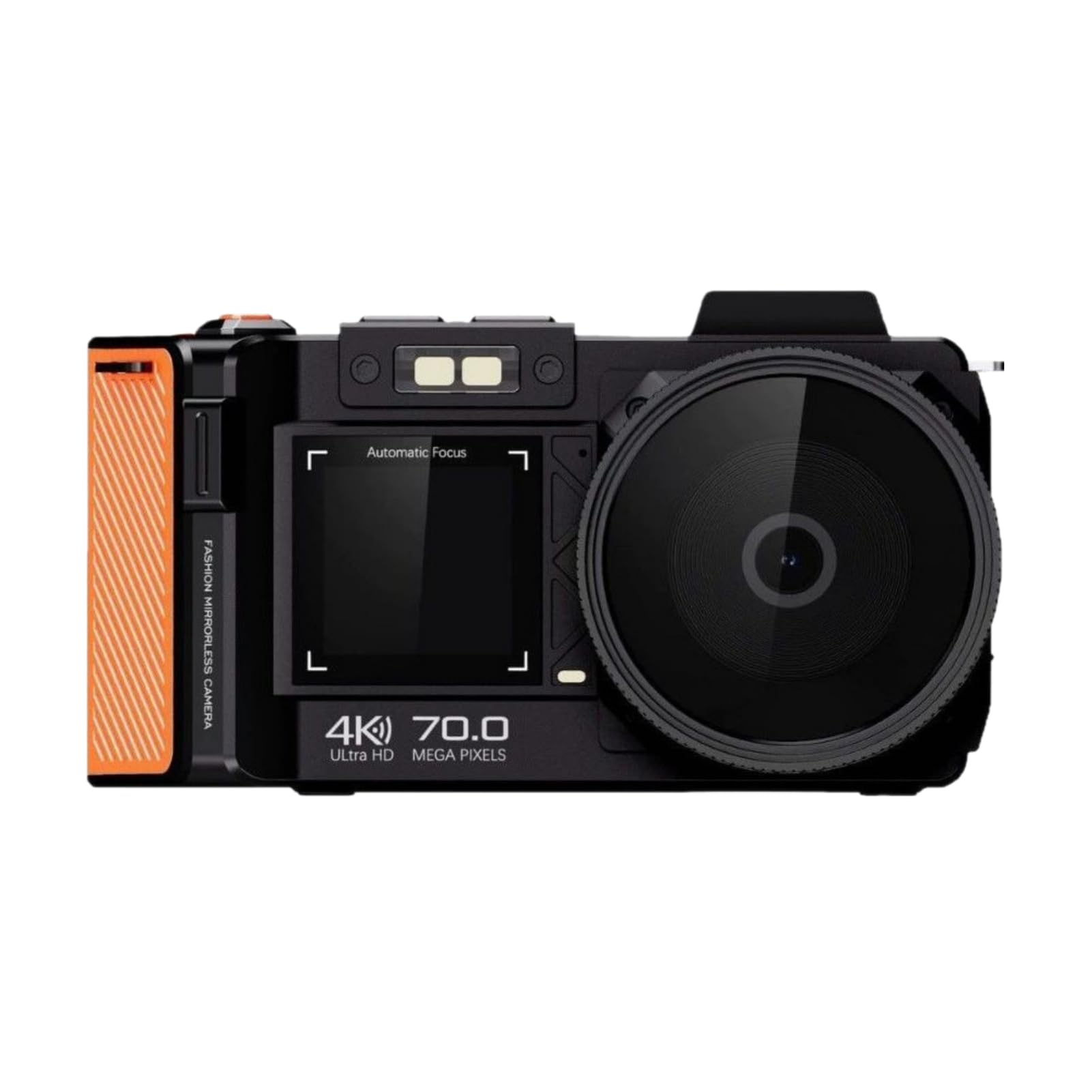 Tangxi 4K 70MP Digital DSLR Camera for Photography, F1.8 Autofocus &amp; 50X Zoom Vlogging Camera with Double Screen, Time Lapse and Slow Motion, WiFi Support (Black)