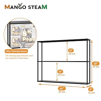 平棚 1060x350x300 Amazon.com: Mango Steam Wall-Mounted Steel Shelving Unit