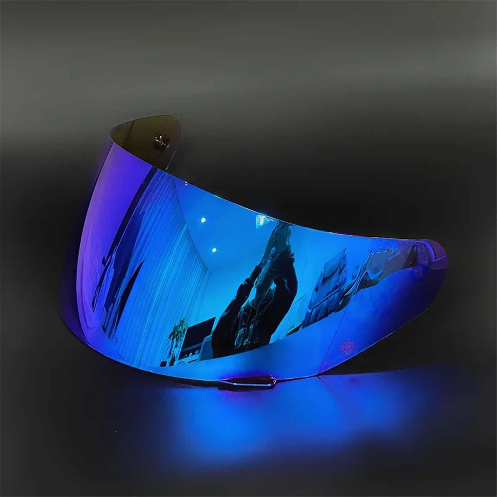Visera Casco Moto Cristal for Casco, Visera for Casco de Motocicleta, Protector Facial, Lente for Casco Integral(Silve)