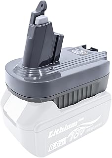 マキタ ダイソン 変換 アダプター V6 makita 18V バッテリー 対応 SV09 SV08 SV07 HH08 DC74 DC62 DC61 BL1860B BL1850B BL1830B 取り付け簡単 軽量 掃除機 (マキタ18VからV6)