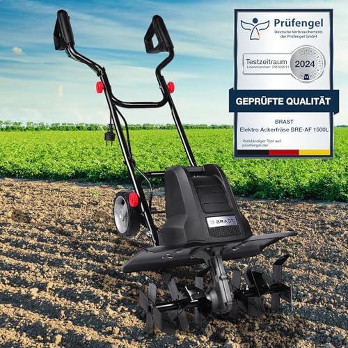 Bild 6 - BRAST Motorhacke Gartenfräse Elektro | 1050-1800 Watt | 36-45cm Arbeitsbreite | 4 Modelle | Schutzblech Antiblockierkupplung & Sicherheitsschalter | für kleine bis große Grundstücke | BRE-AF 1500