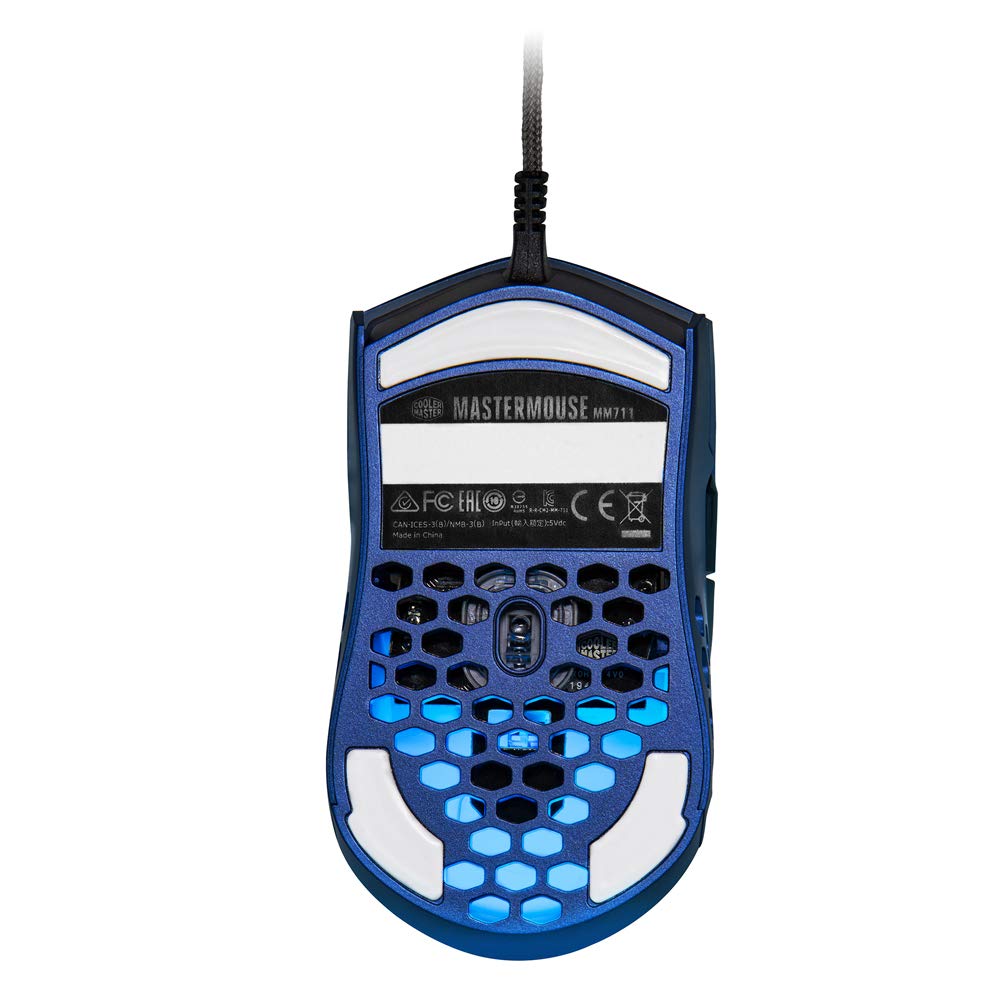 Cooler Master MasterMouse MM711 llic Blue Edition ゲーミングマウス ハニカムシェル採用 RGBライト搭載 MM-711-MBOL1 MS447 Amazon.co.jp: Cooler Master MasterMouse MM711 Metallic Blue