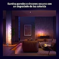 Vista 7 de Philips Hue Lámpara de pie inteligente Signe, color blanco - Luz LED de ambiente blanco y color cambiante - 1 paquete - Interior - Control