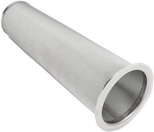 Miniatura 8 de Fdit Filtro de café frío con goma blanca, infusor de café de acero inoxidable de malla fina para té y frutas, cafetera helada (3.1 x 8.3 in)