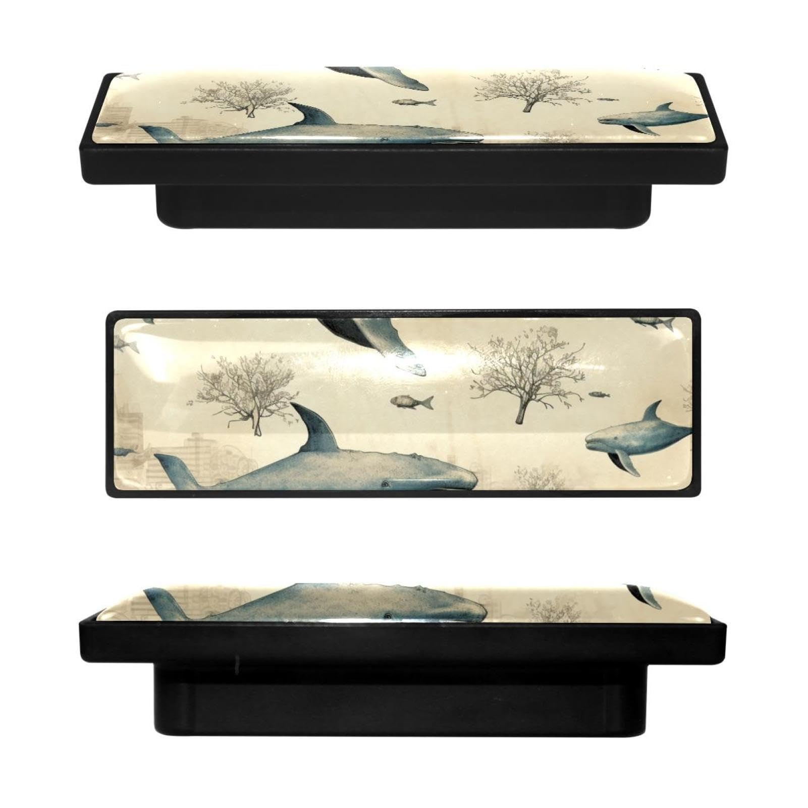 Boutons d'armoire de cuisine rectangulaires motif tiroir de commode et meuble de chambre