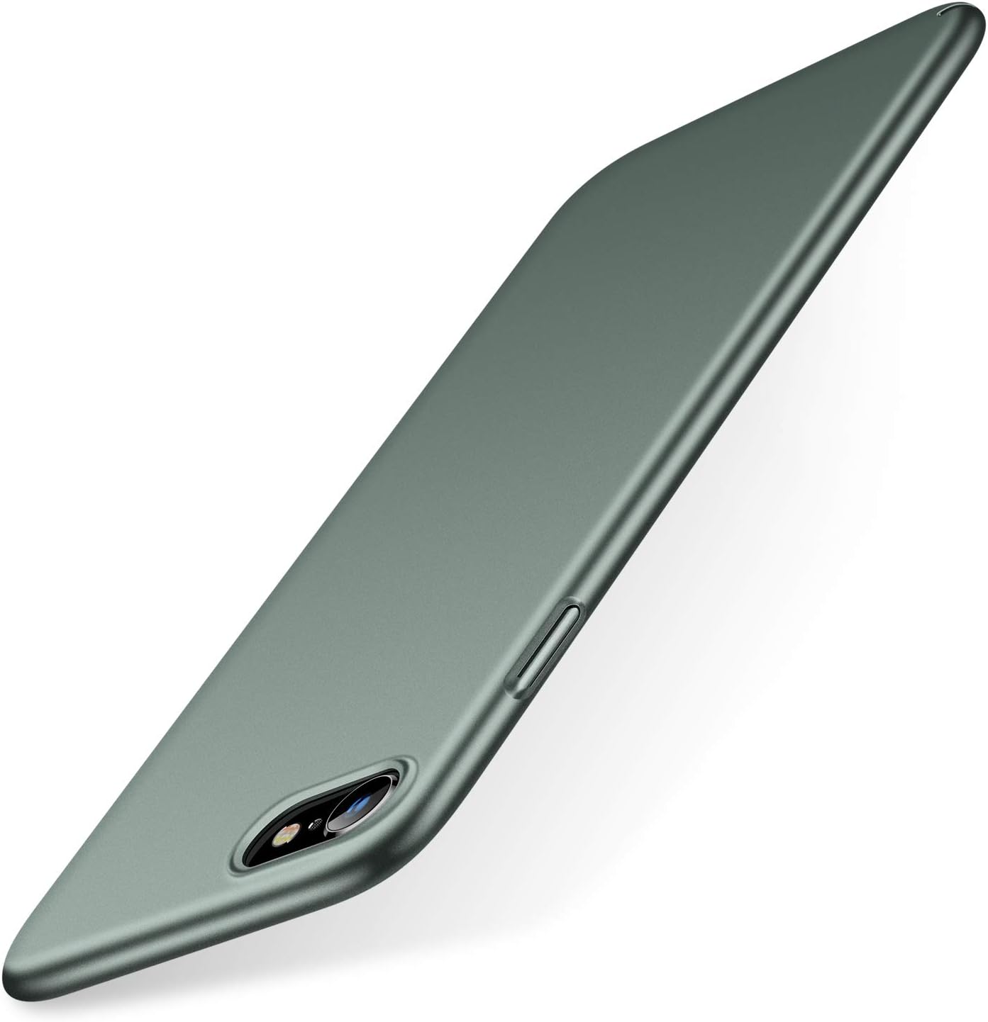 TORRAS Slim Fit for iPhone SE 2020 Case[2nd Gen]/iPhone 8 Case/iPhone 7 Case Full Protection Upgrade Matte Anti-Scratch Silky Yet Firm Grip Compatible for iPhone SE Phone Case, Midnight Green