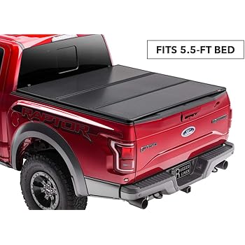 Amazon Com Rugged Liner Premium Hard Folding Truck Bed Tonneau Cover Hc F5515 Fits 15 18 Ford F 150 5 5ft 5 5 Bed Automotive