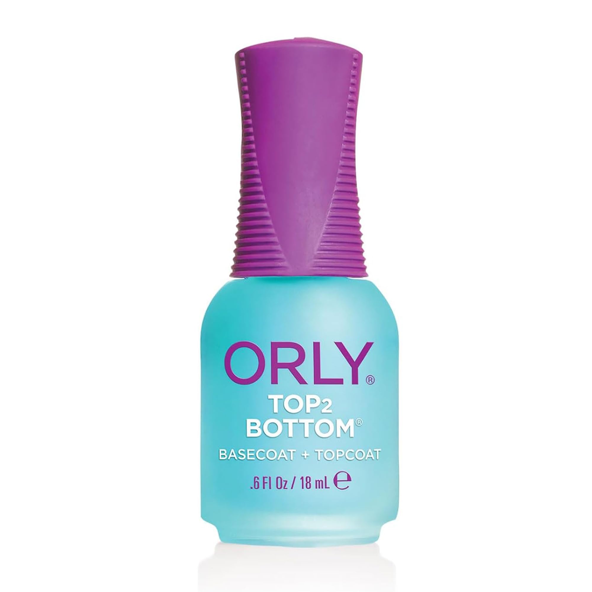Orly Top 2 Bottom Two-in-one Base And Topcoat | Long Wearing Formula That Protects Your Natural Nail & Seals In Your Manicure | Adds A Radiant Glow To Nails & Helps Polish Adhere to Nails (18ml) 0.6 Fl Oz (Pack of 1)