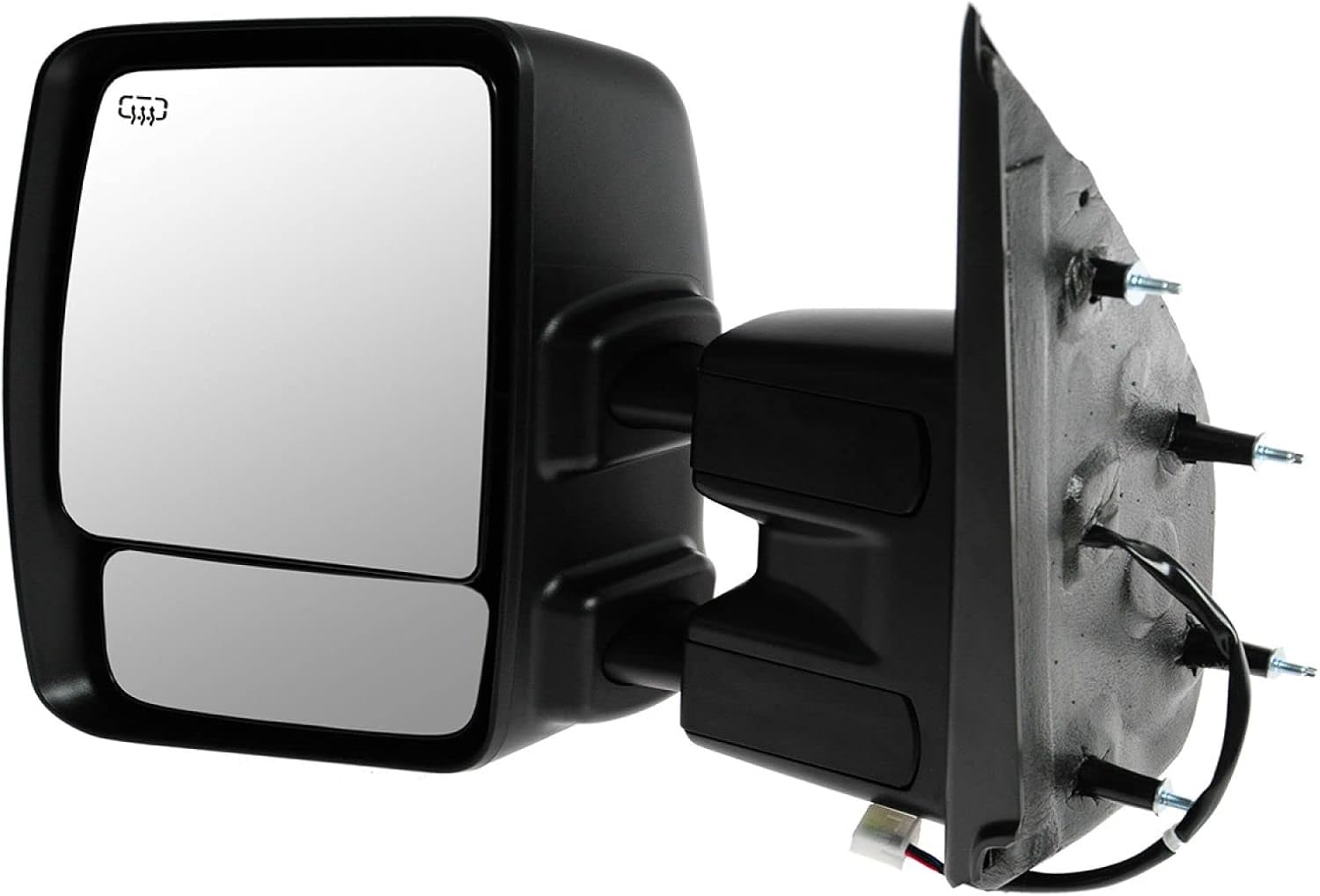 Trail Ridge Driver Side Towing Mirror Power Heated Chrome Manual Folding Manual Telescoping Textured 1 Piece Compatible with 2012-2021 Nissan NV1500 2012-2021 NV2500 2012-2021 NV3500