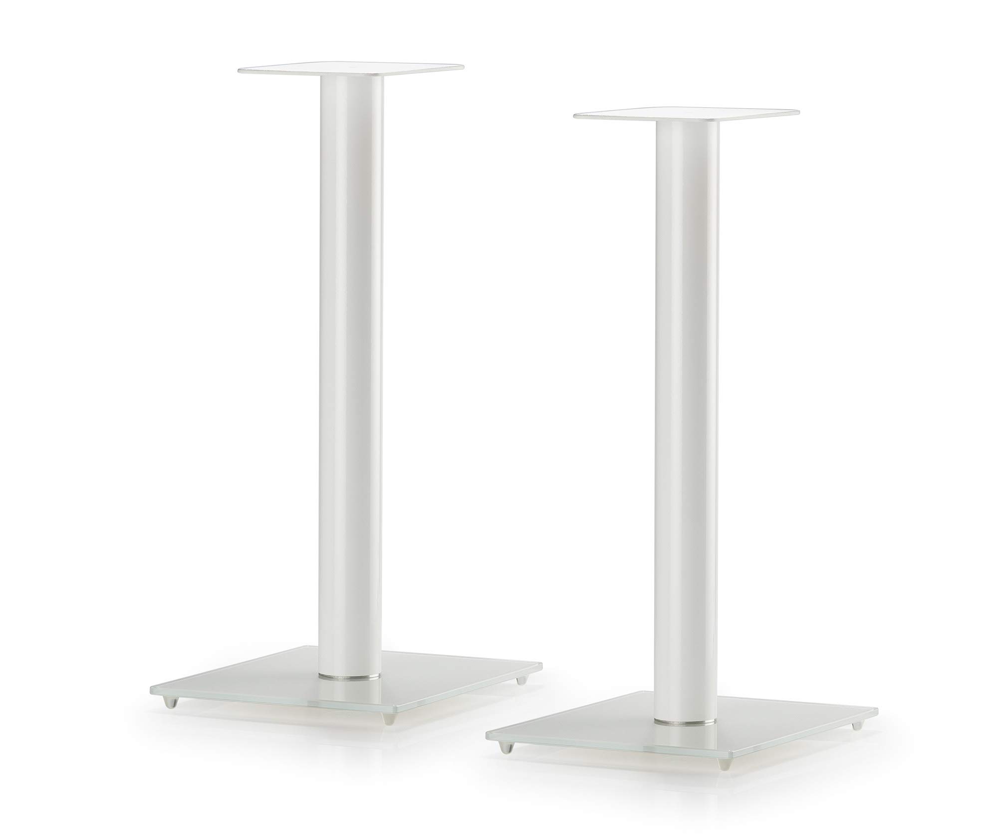 RO&CO Sonorous Speaker Stands, 70 cm High, White, Metal, 20 kg Load Capacity, SON-SP100/70blanco