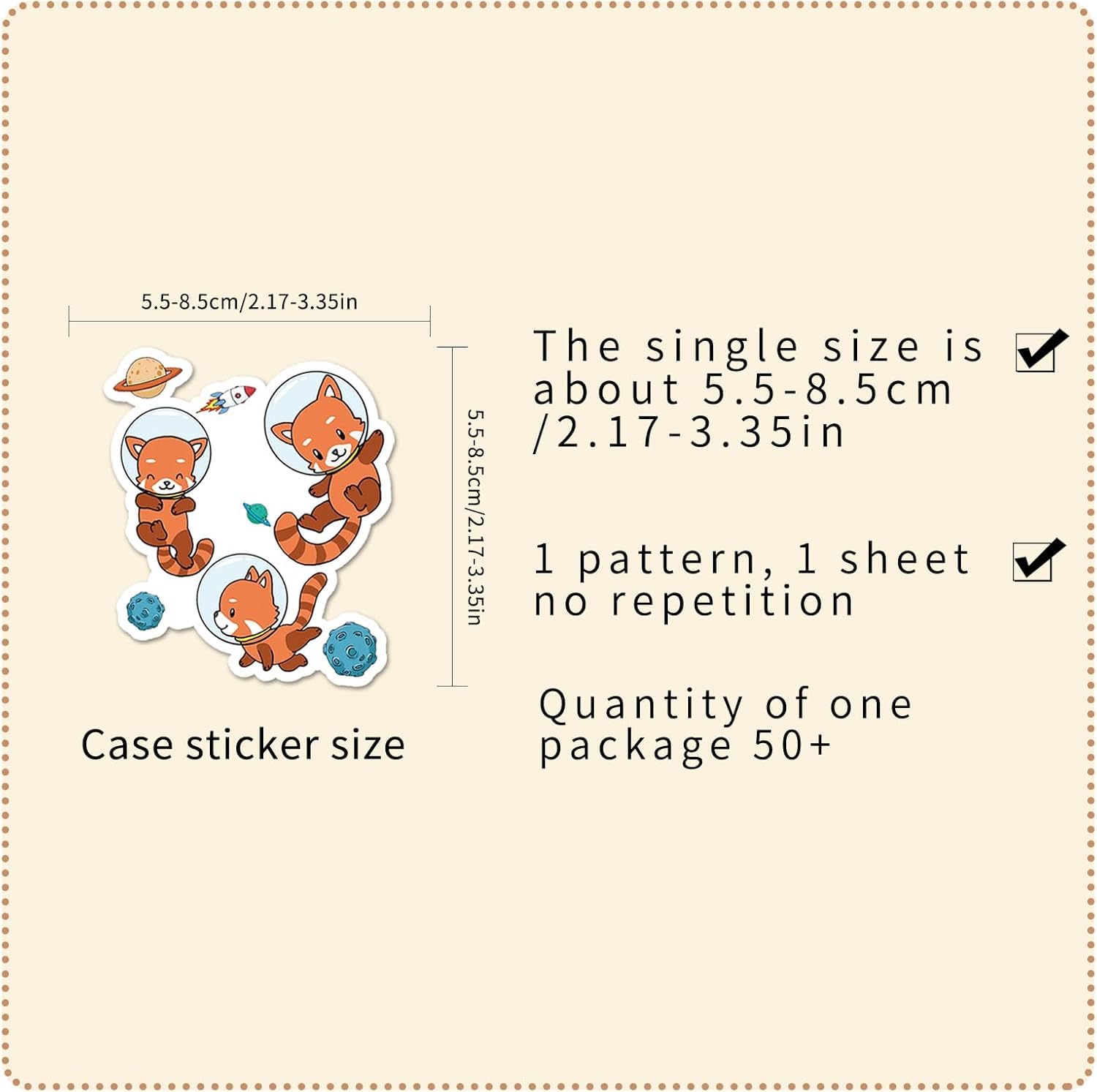 KittyAnie 50 Pcs Cute Animal Stickers,Red Panda Animal Sticker for Kids Teens Girls, Vinyl Waterproof Decals for Water Bottle Scrapbook Laptop Phone Gift Classroom Teachers Prizes(Red Panda) 1